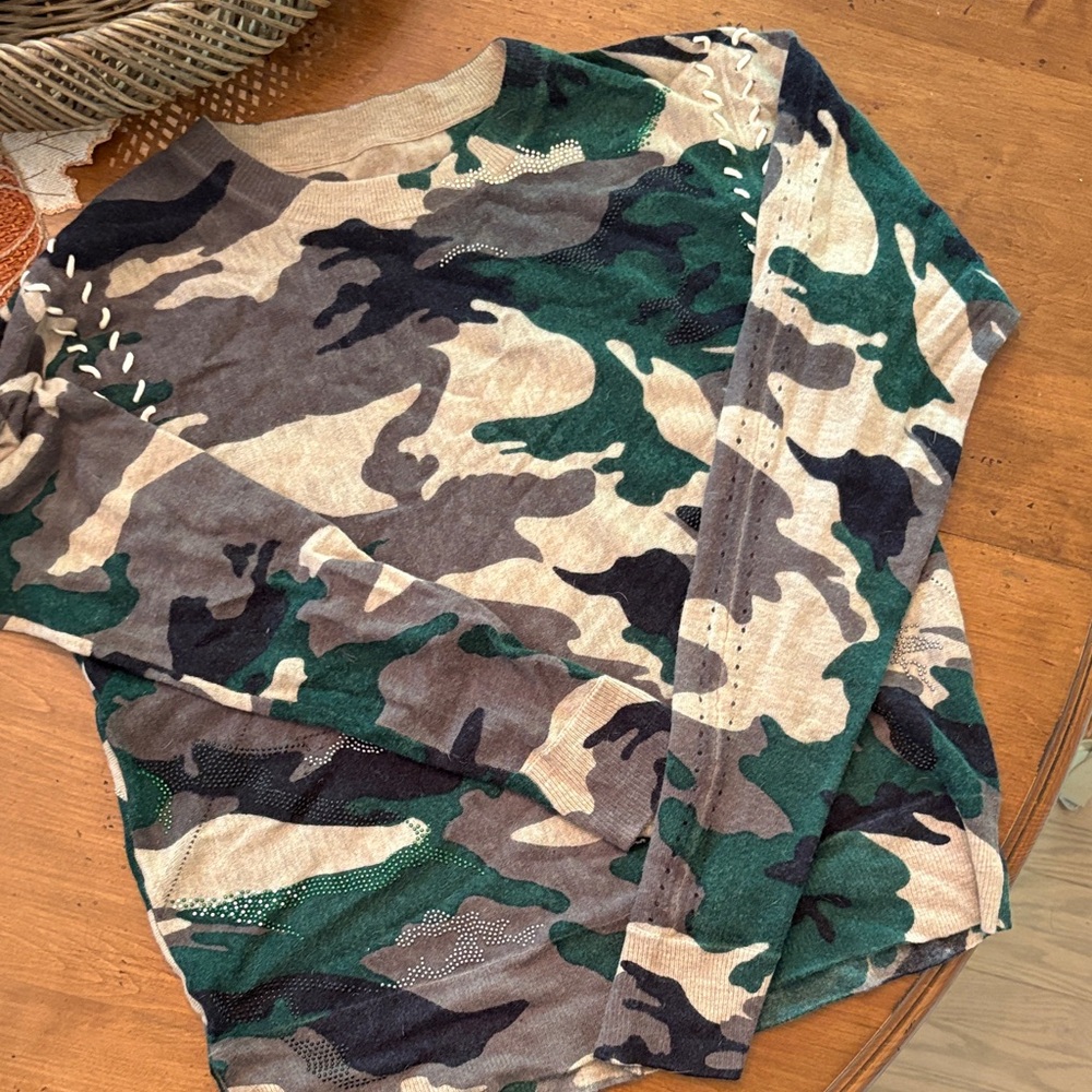 Zadig & Voltaire woman’s cashmere Camouflage sweater